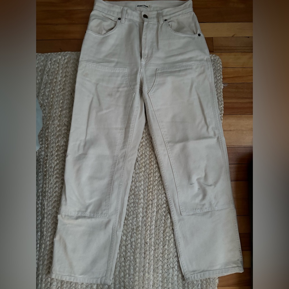 Rudy Jude Utility Jean off white size 2 (fits 26/27)